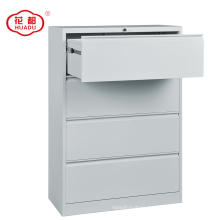 Office lateral 4 drawer metal file cabinet